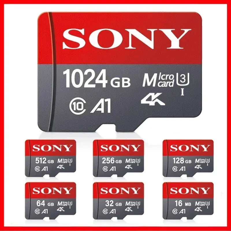 SONY Micro SD TF Card Mini 1TB Memory Card Class High Speed Cartao De Memoria Flash Memory TF Mecard C10 For Xiao Mi